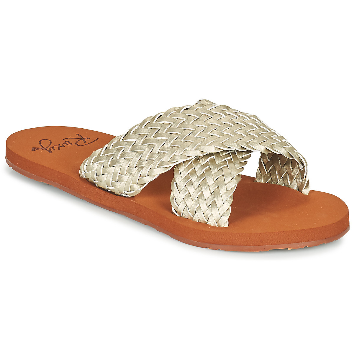 Roxy - Women Slippers in Gold by Spartoo GOOFASH