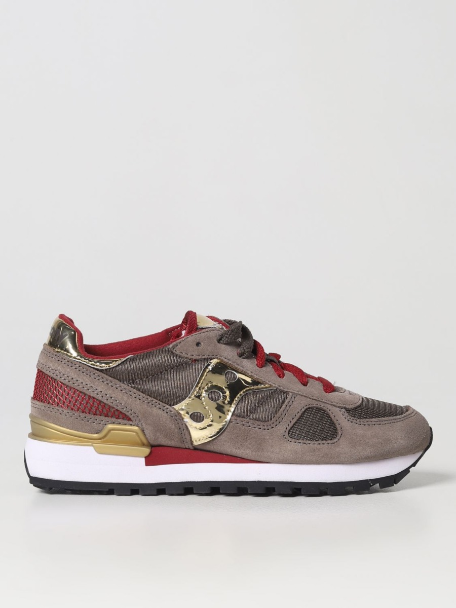 Saucony - Brown Sneakers Giglio Woman GOOFASH