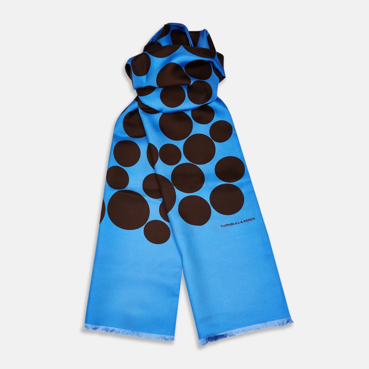 Scarf in Blue for Men by Turnbull And Asser GOOFASH
