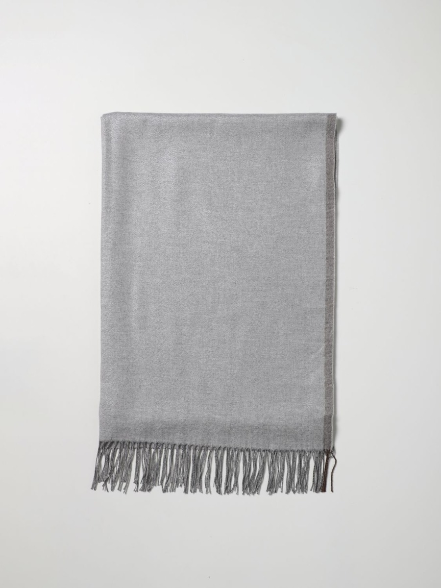 Scarf in Grey for Woman from Giglio GOOFASH