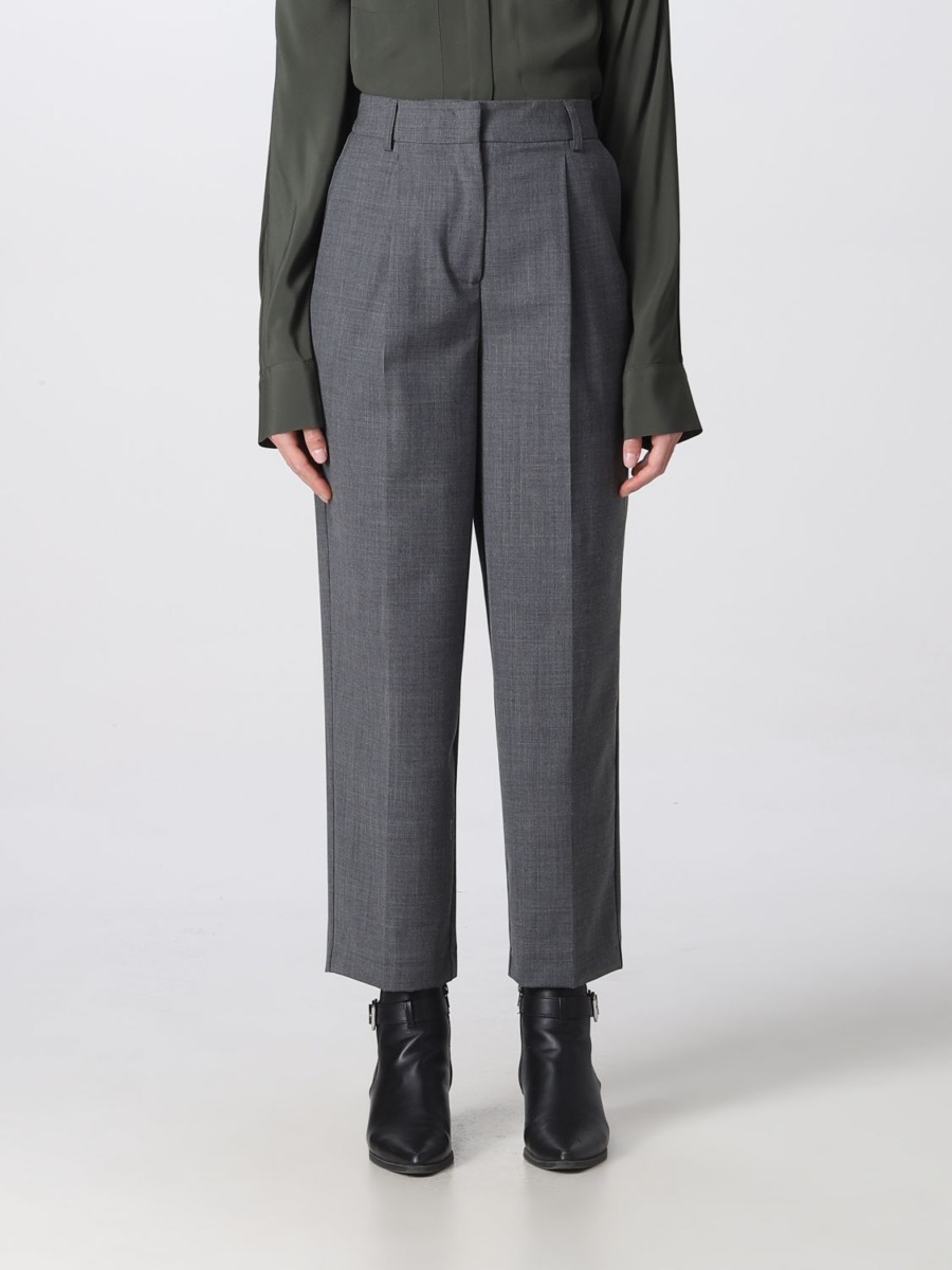 Semicouture - Grey Trousers for Woman from Giglio GOOFASH