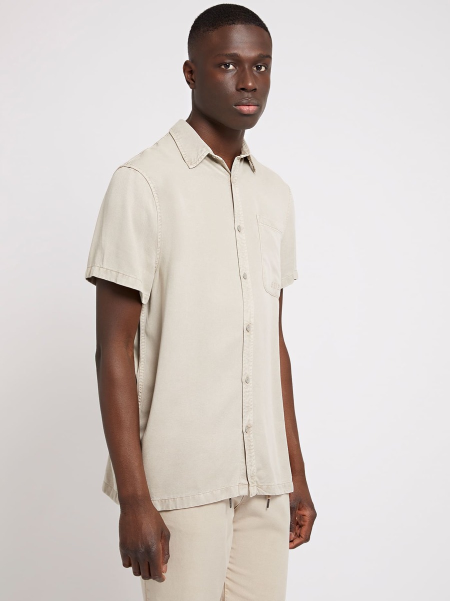 Shirt in Beige by Guess GOOFASH