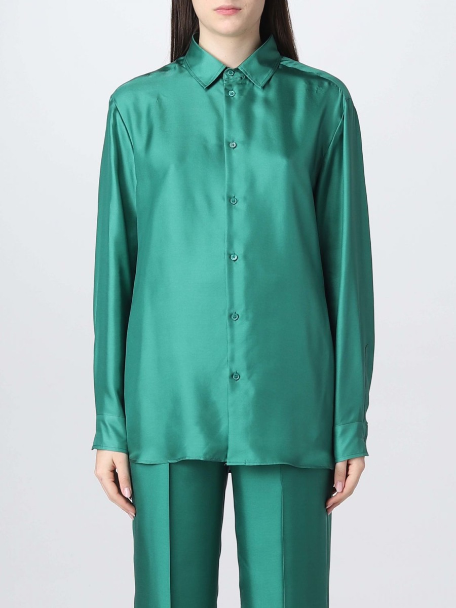 Shirt in Green Giglio Valentino Woman GOOFASH