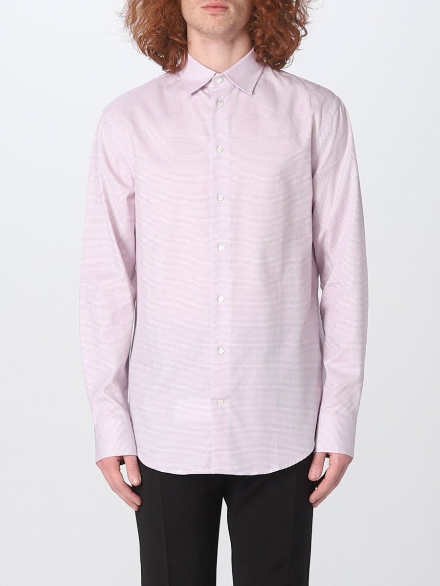 Shirt in Pink Giglio Man - Armani GOOFASH