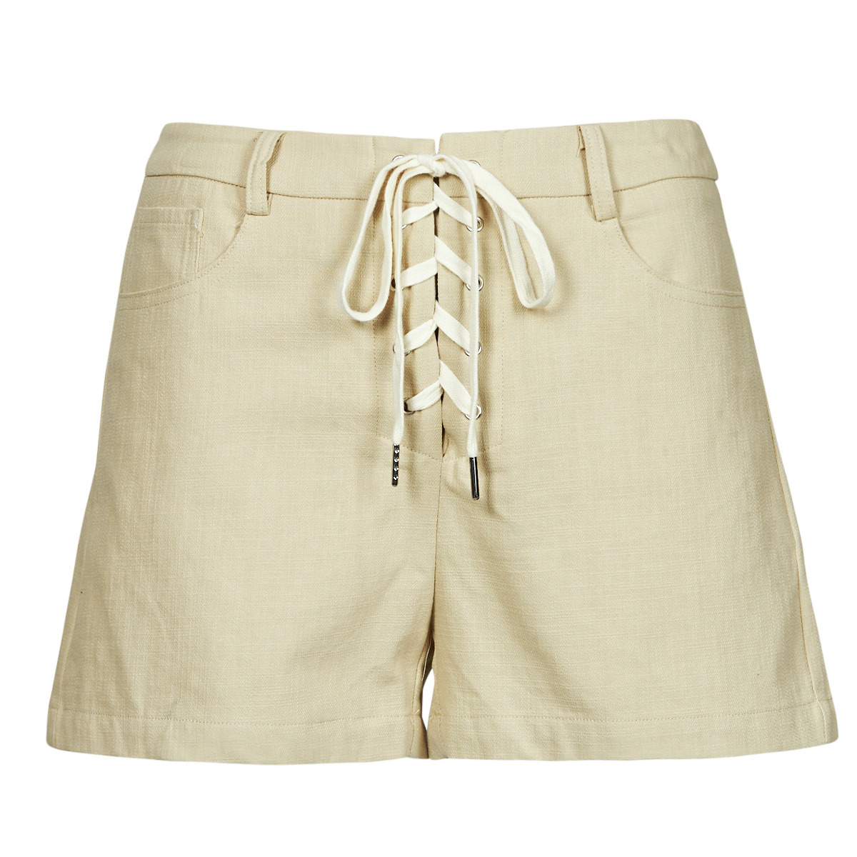 Shorts Beige for Women at Spartoo GOOFASH