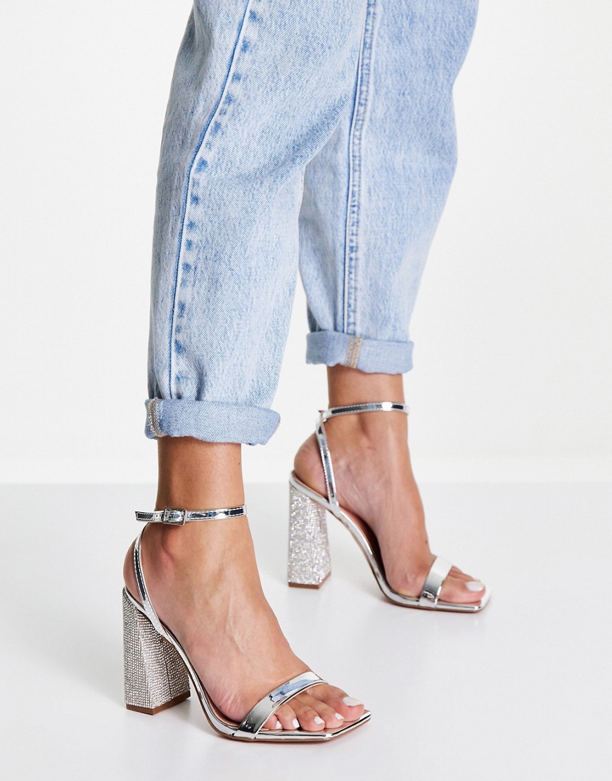 Silver Heeled Sandals Women - Asos GOOFASH