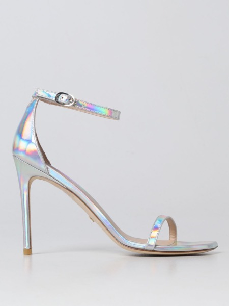 Silver Heeled Sandals for Women by Giglio GOOFASH