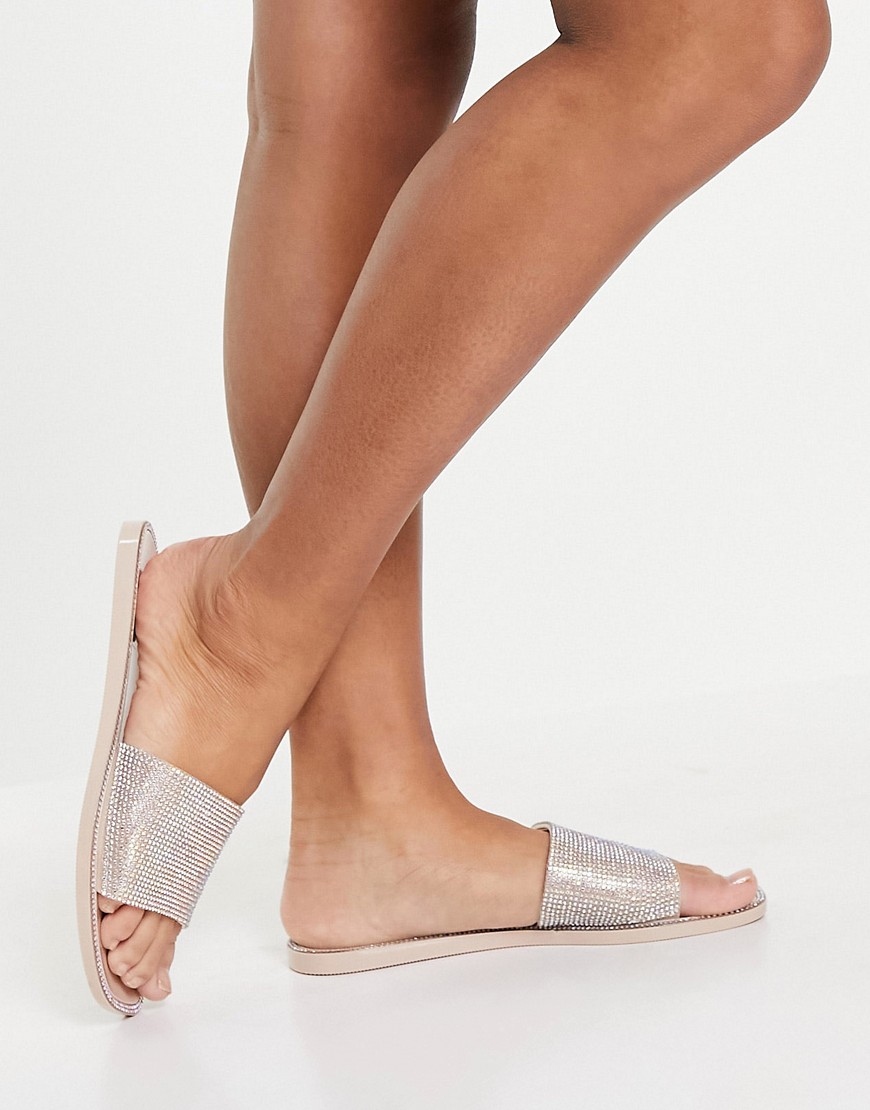 Simmi Shoes Pink Sliders for Women at Asos GOOFASH