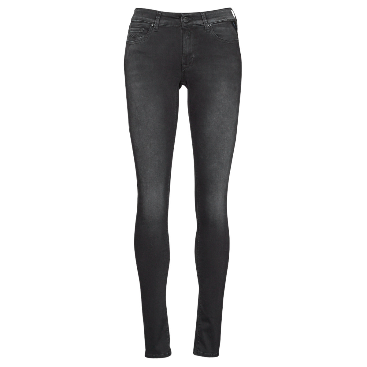 Skinny Jeans Black - Replay - Lady - Spartoo GOOFASH