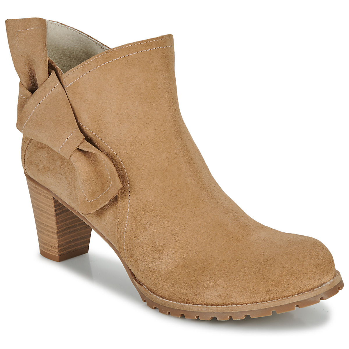 So Size Women Ankle Boots in Beige at Spartoo GOOFASH