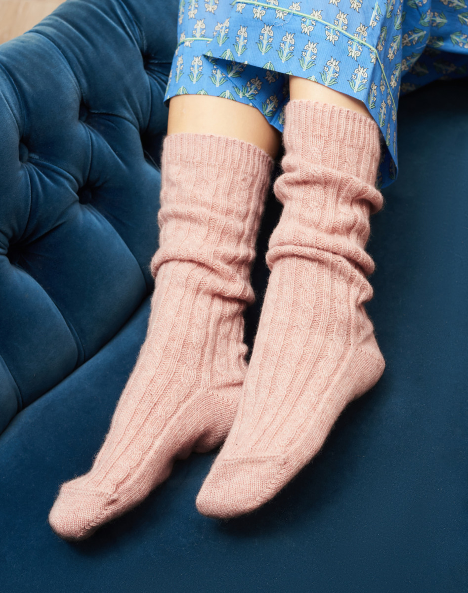 Socks Pink - Woman - Brora GOOFASH