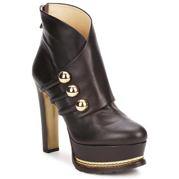 Spartoo Ankle Boots in Brown for Women from Moschino GOOFASH
