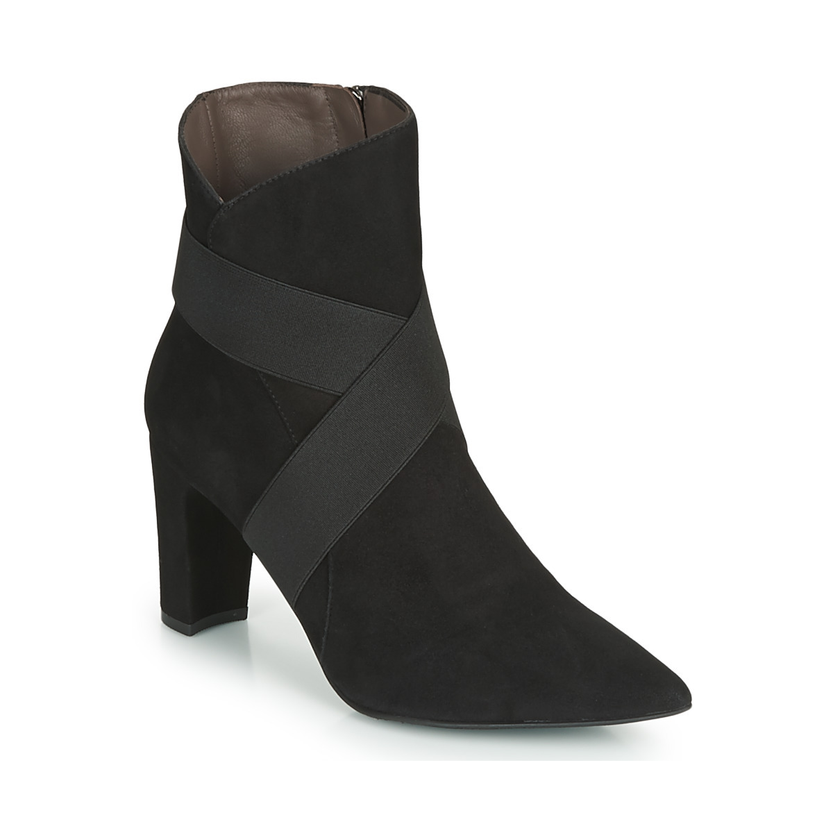 Spartoo Black Ankle Boots Perlato Women GOOFASH