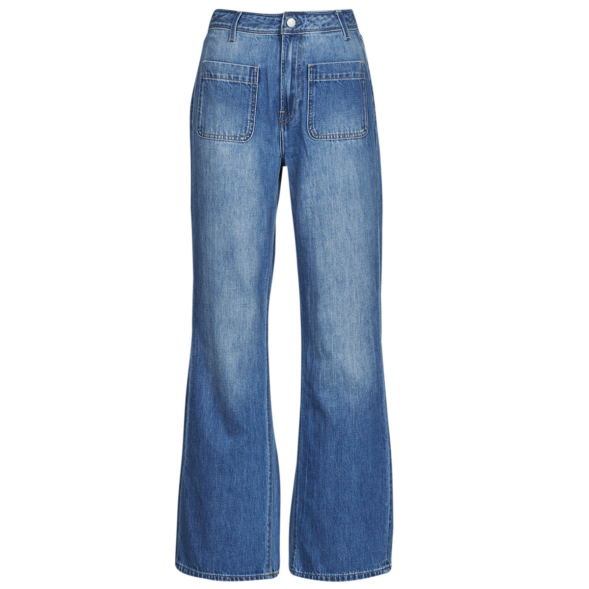 Spartoo - Blue - Womens Bootcut Jeans GOOFASH