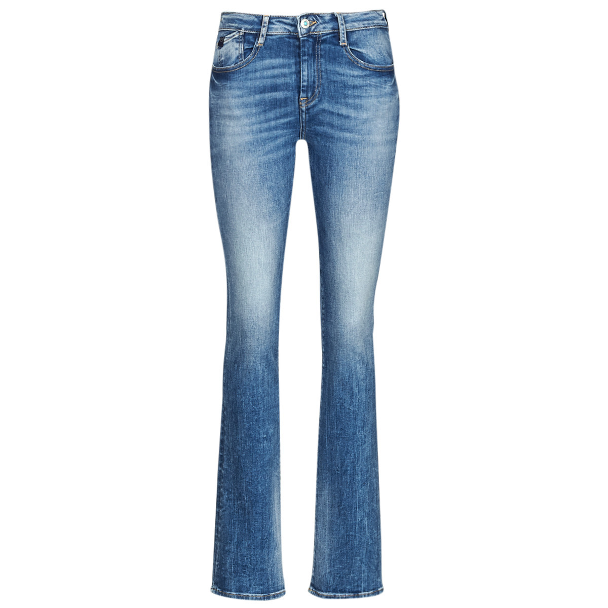Spartoo Lady Bootcut Jeans in Blue from Le Temps des Cerises GOOFASH