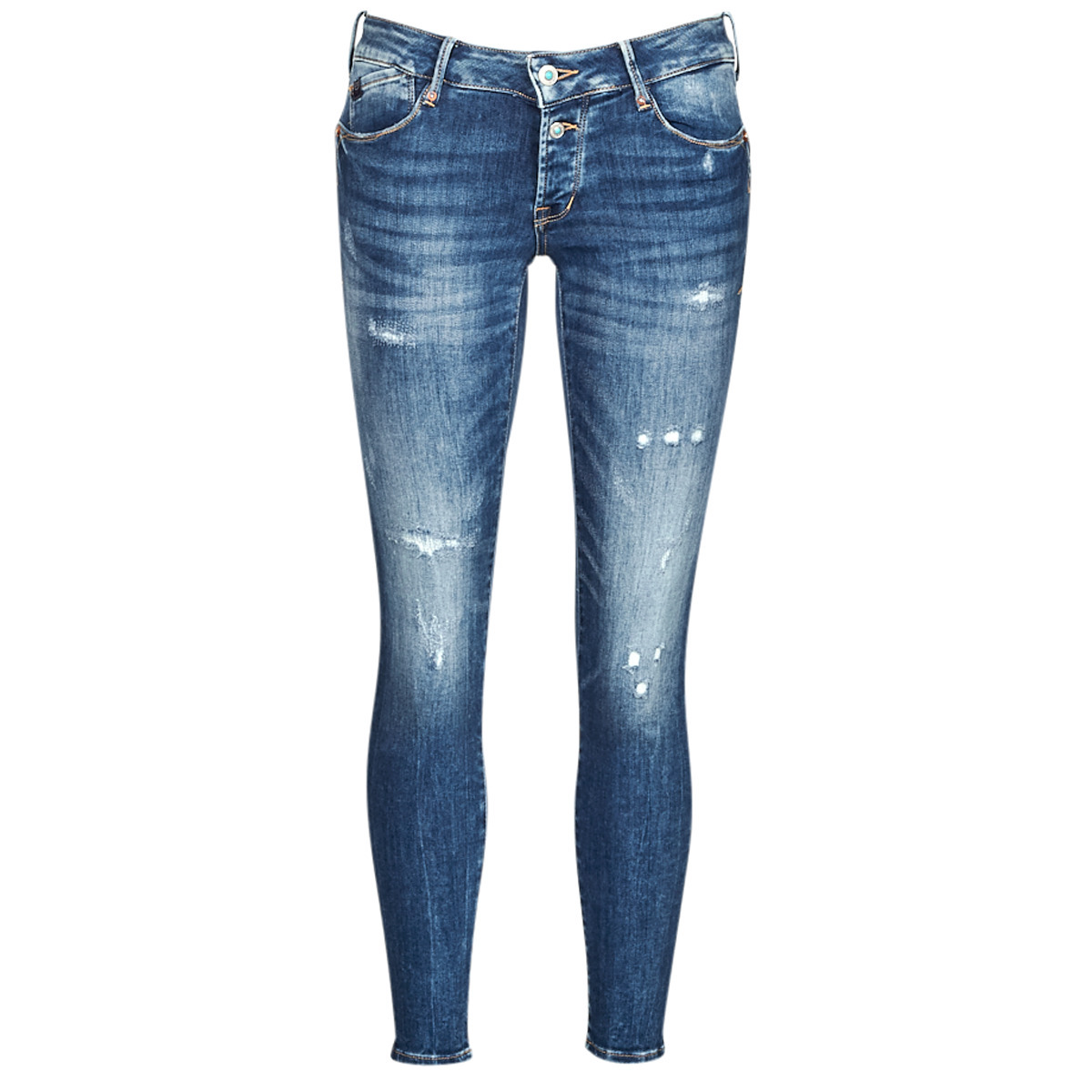 Spartoo Women Skinny Jeans in Blue from Le Temps des Cerises GOOFASH