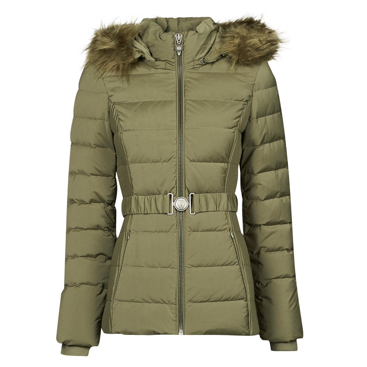 Spartoo - Womens Green Down Jacket from Guess GOOFASH