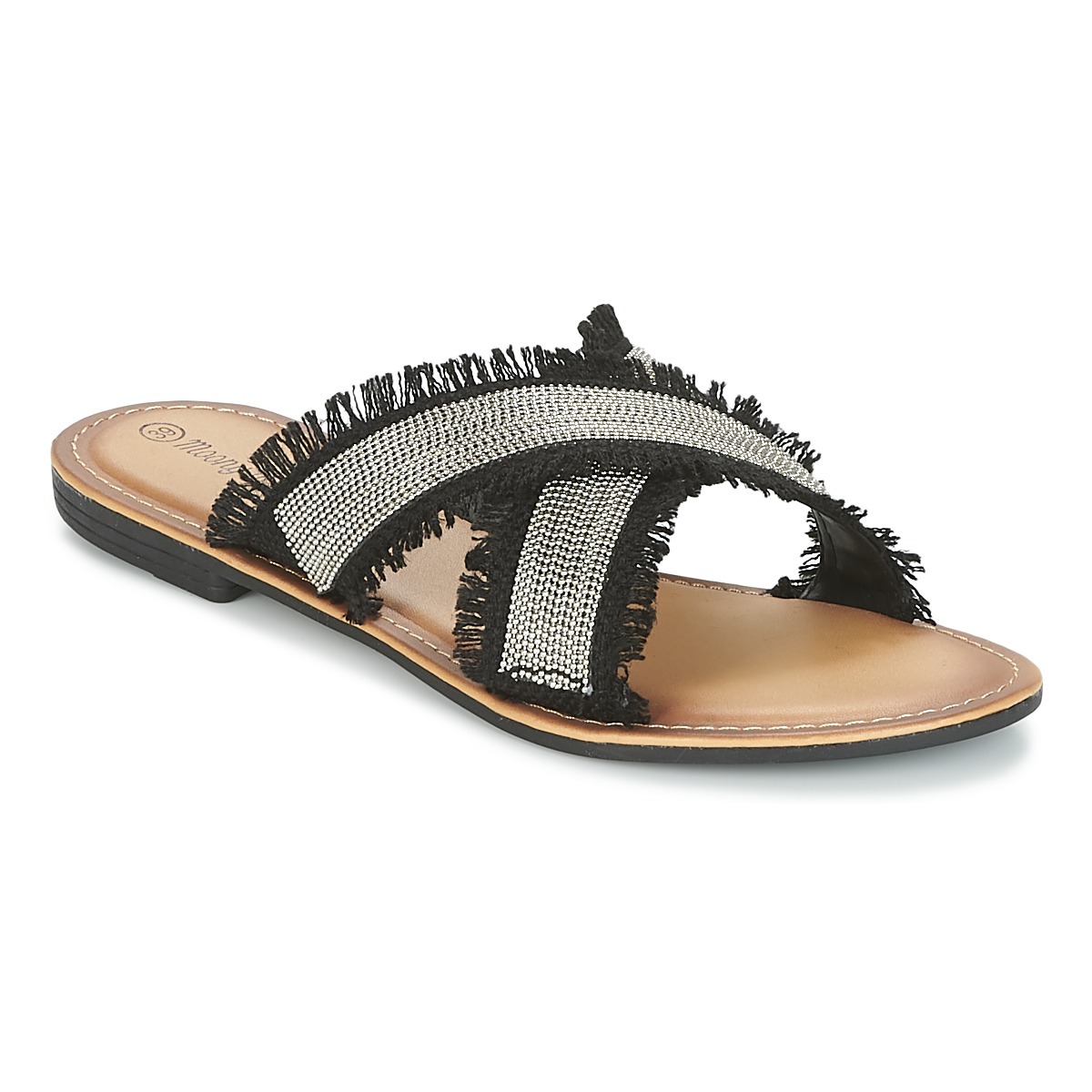 Spartoo Womens Slippers in Black from Moony Mood GOOFASH