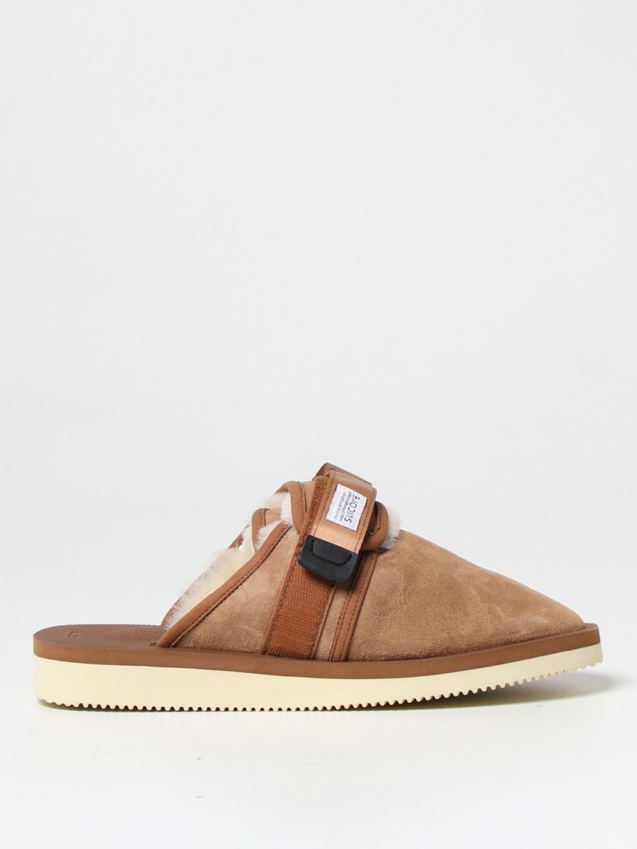 Suicoke Man Brown Sandals at Giglio GOOFASH