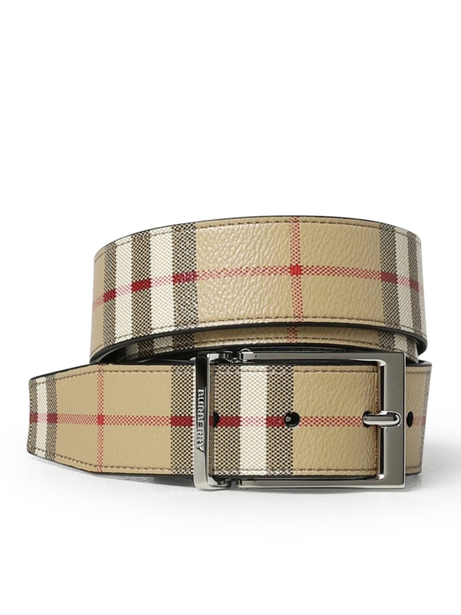 Suitnegozi Belt in Ivory for Man by Burberry GOOFASH