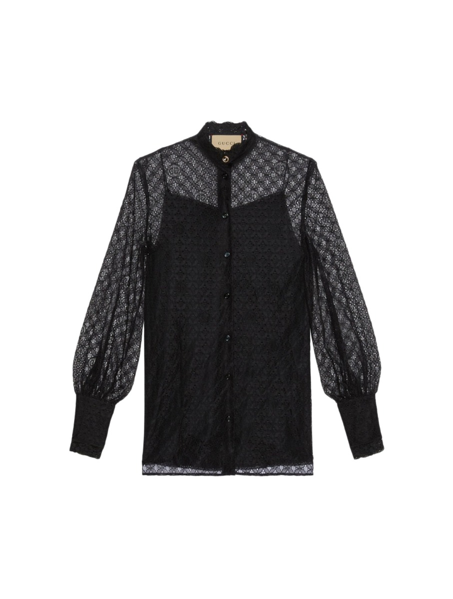 Suitnegozi - Ladies Shirt in Black Gucci GOOFASH