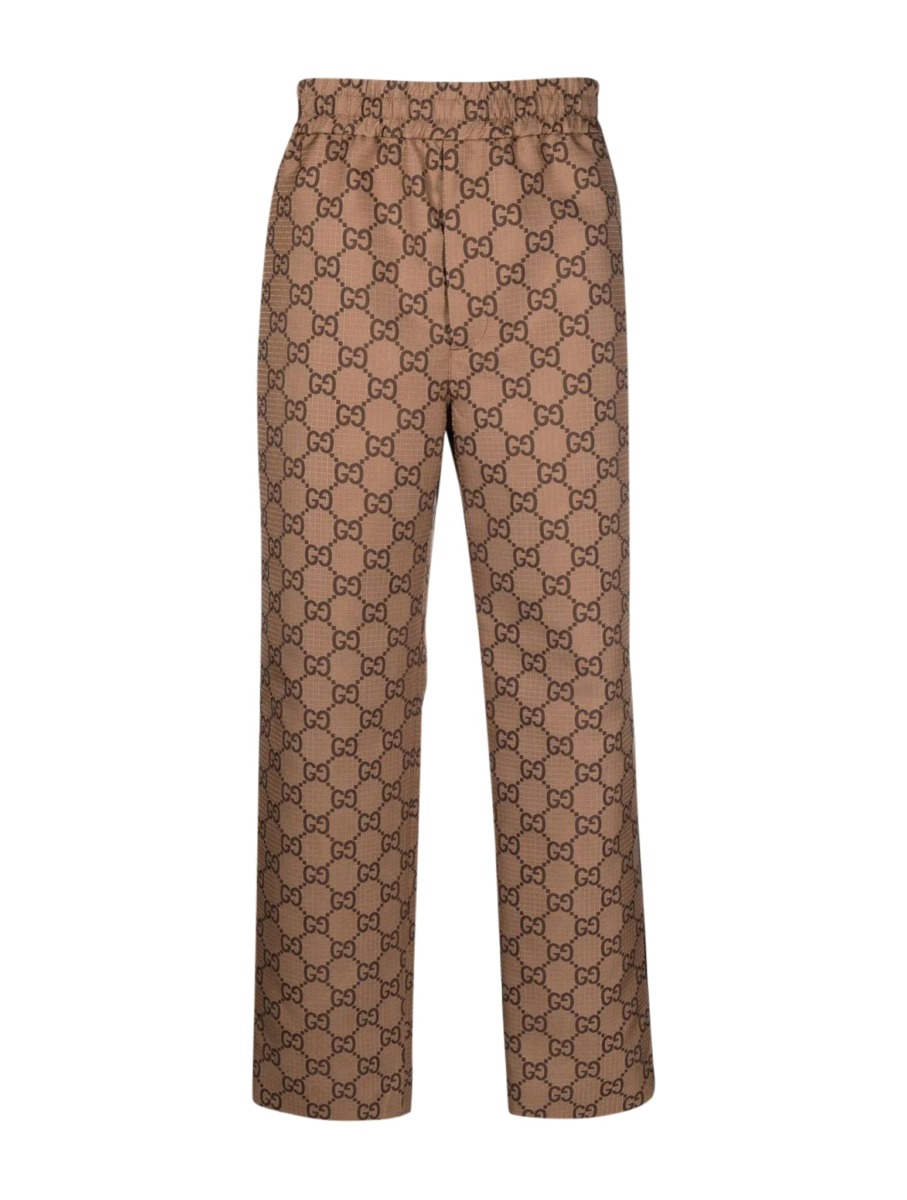 Suitnegozi Men Trousers in Brown from Gucci GOOFASH