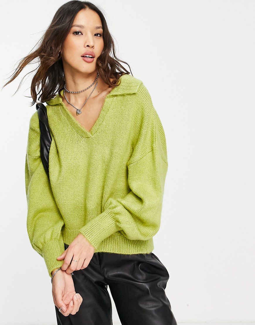 Sweater in Green for Women by Asos GOOFASH