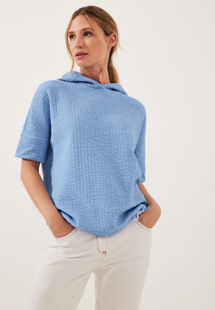 Sweatshirt Blue by Cecil Womens SWEATERS GOOFASH
