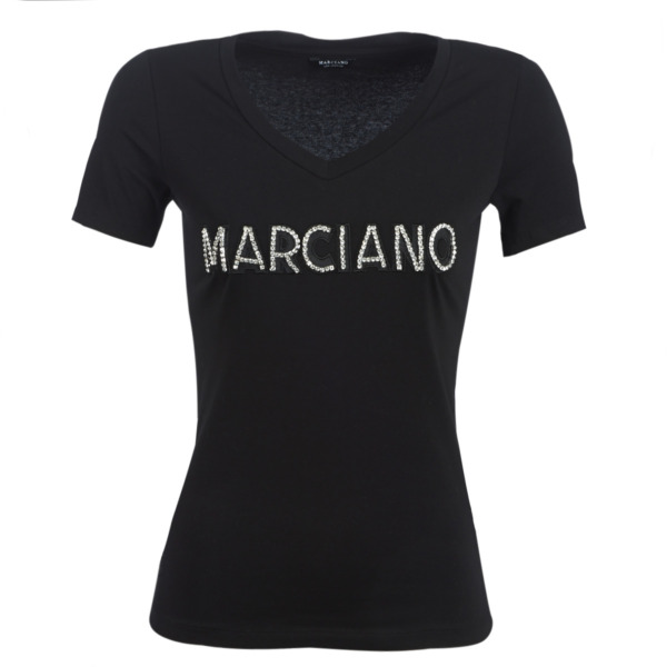 T-Shirt Black Marciano Spartoo GOOFASH