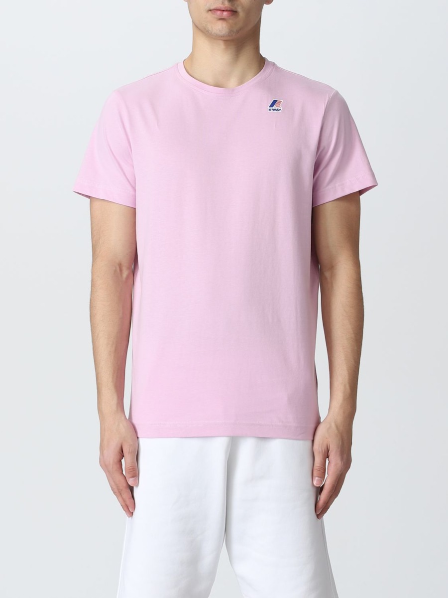 T-Shirt Pink Giglio K-Way GOOFASH