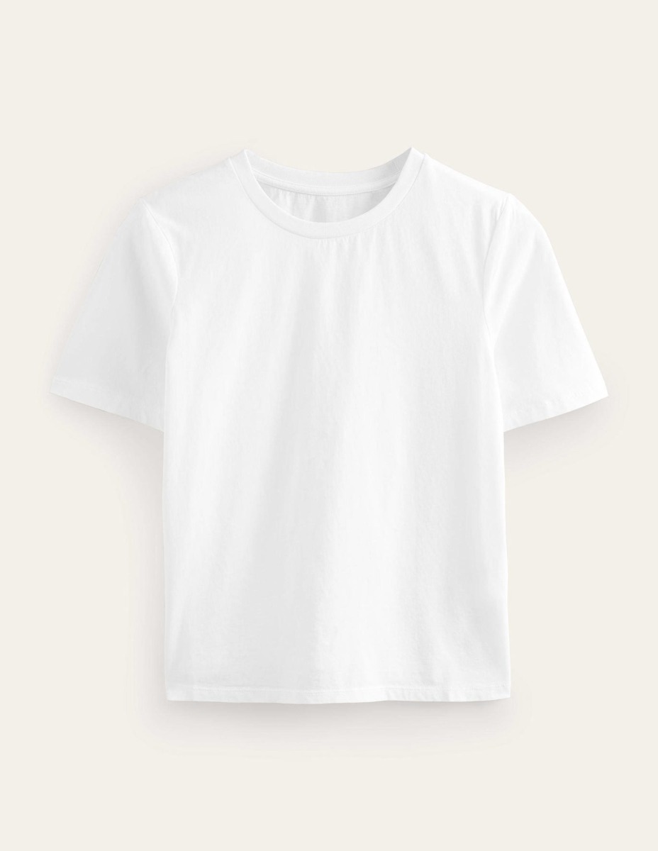 T-Shirt in White Boden GOOFASH