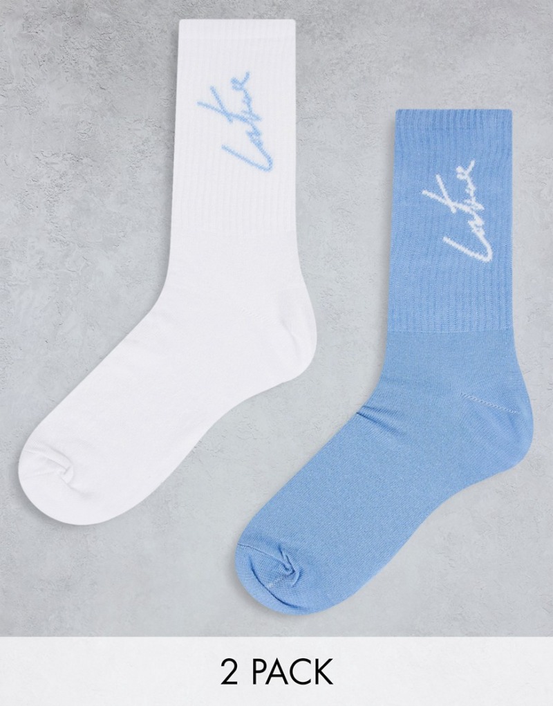 The Couture Club Woman Socks in Blue from Asos GOOFASH