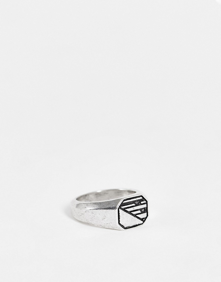 The Status Syndicate - Womens Silver Ring from Asos GOOFASH