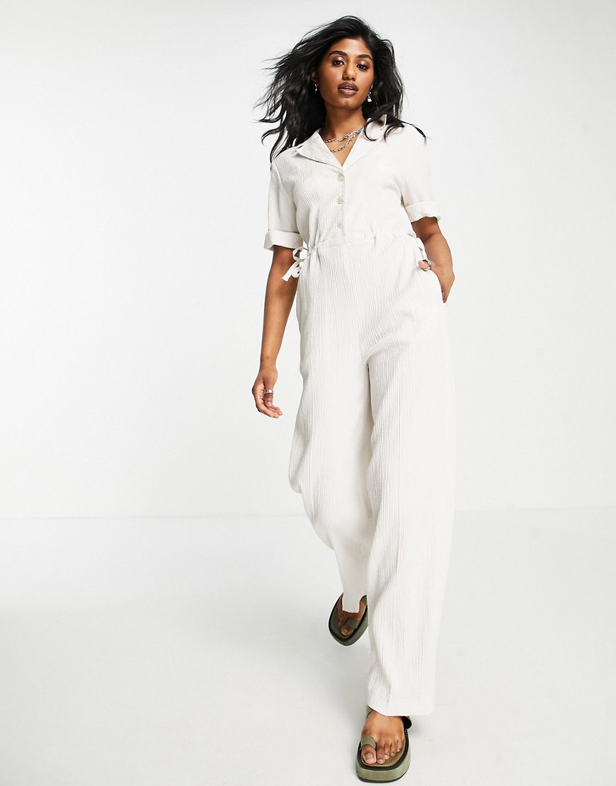 Topshop - Jumpsuit in Ivory by Asos GOOFASH