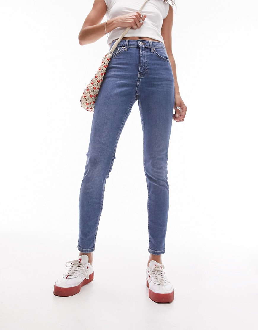 Topshop Ladies Jeans in Blue from Asos GOOFASH