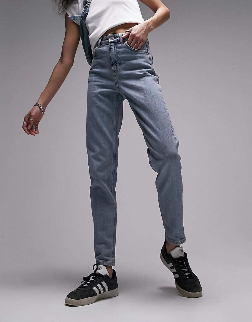 Topshop - Mom Jeans in Blue for Women from Asos GOOFASH