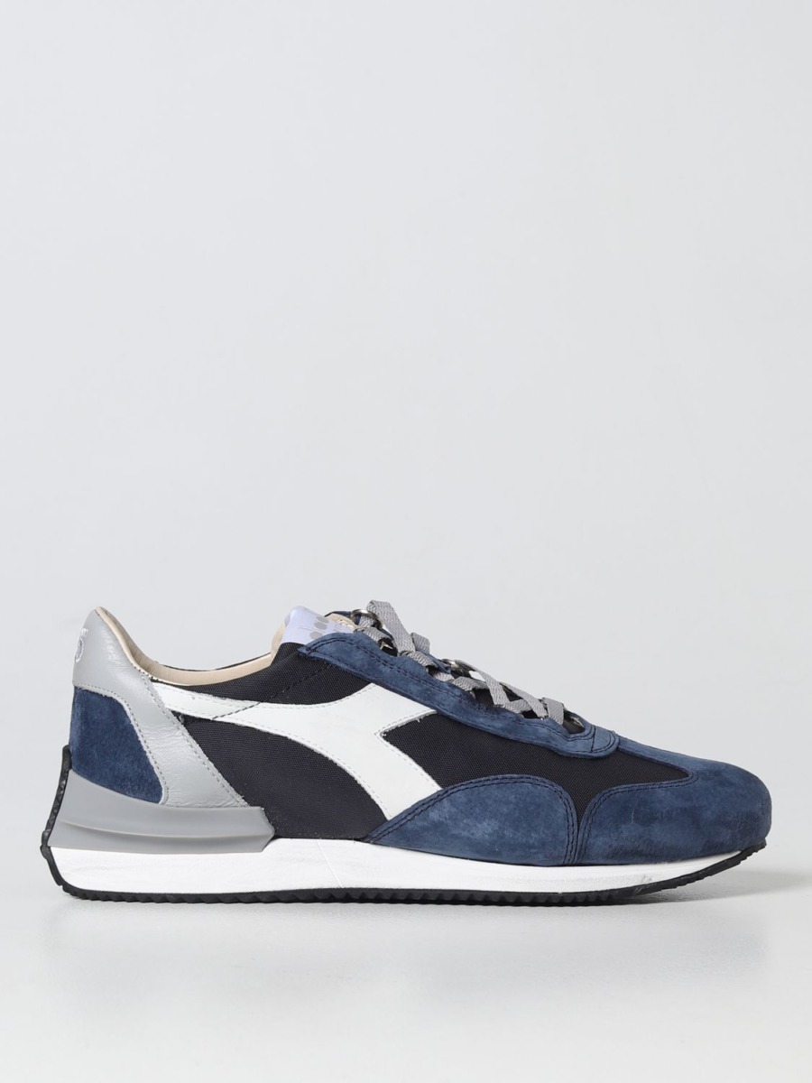 Trainers in Blue for Men by Giglio GOOFASH