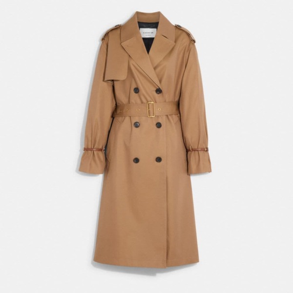 Trench Coat Beige for Woman by Coach GOOFASH