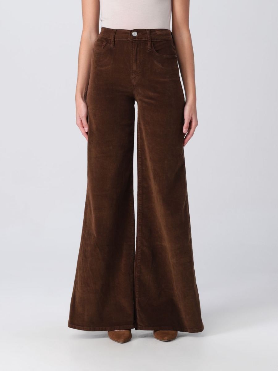 Trousers - Brown - Giglio - Frame GOOFASH
