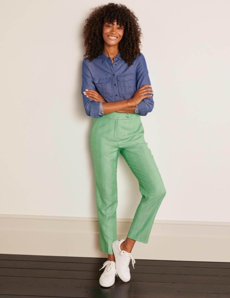 Trousers Green Boden GOOFASH