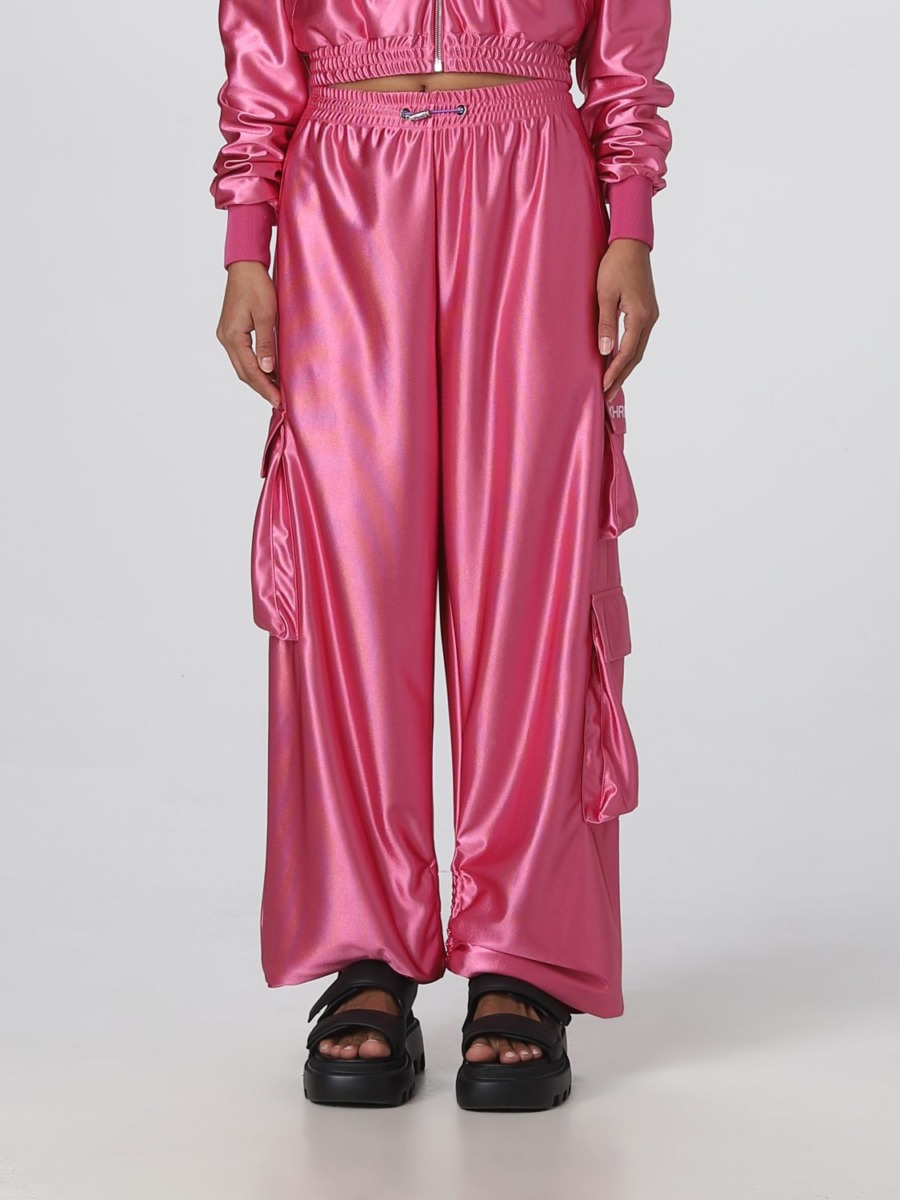Trousers Pink for Women at Giglio GOOFASH