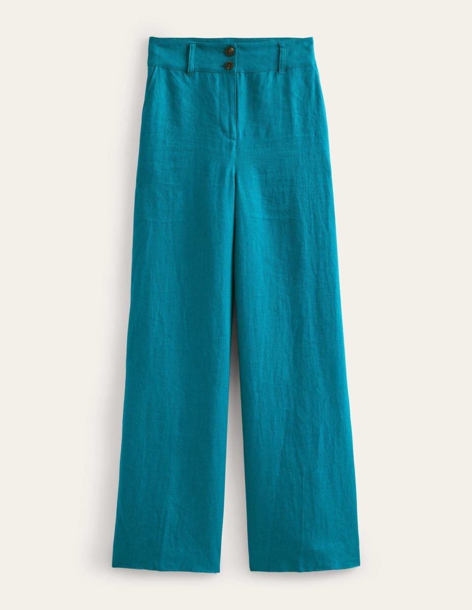 Trousers in Turquoise from Boden GOOFASH