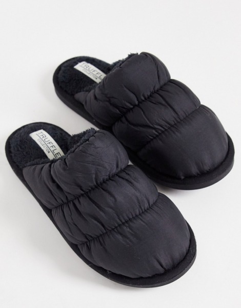 Truffle Collection Woman Slippers in Black - Asos GOOFASH