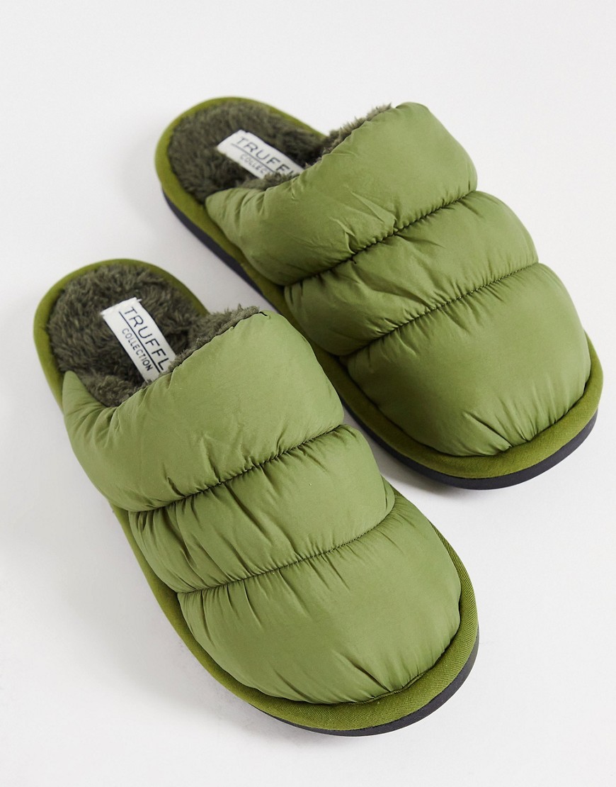 Truffle Collection - Woman Slippers in Green Asos GOOFASH