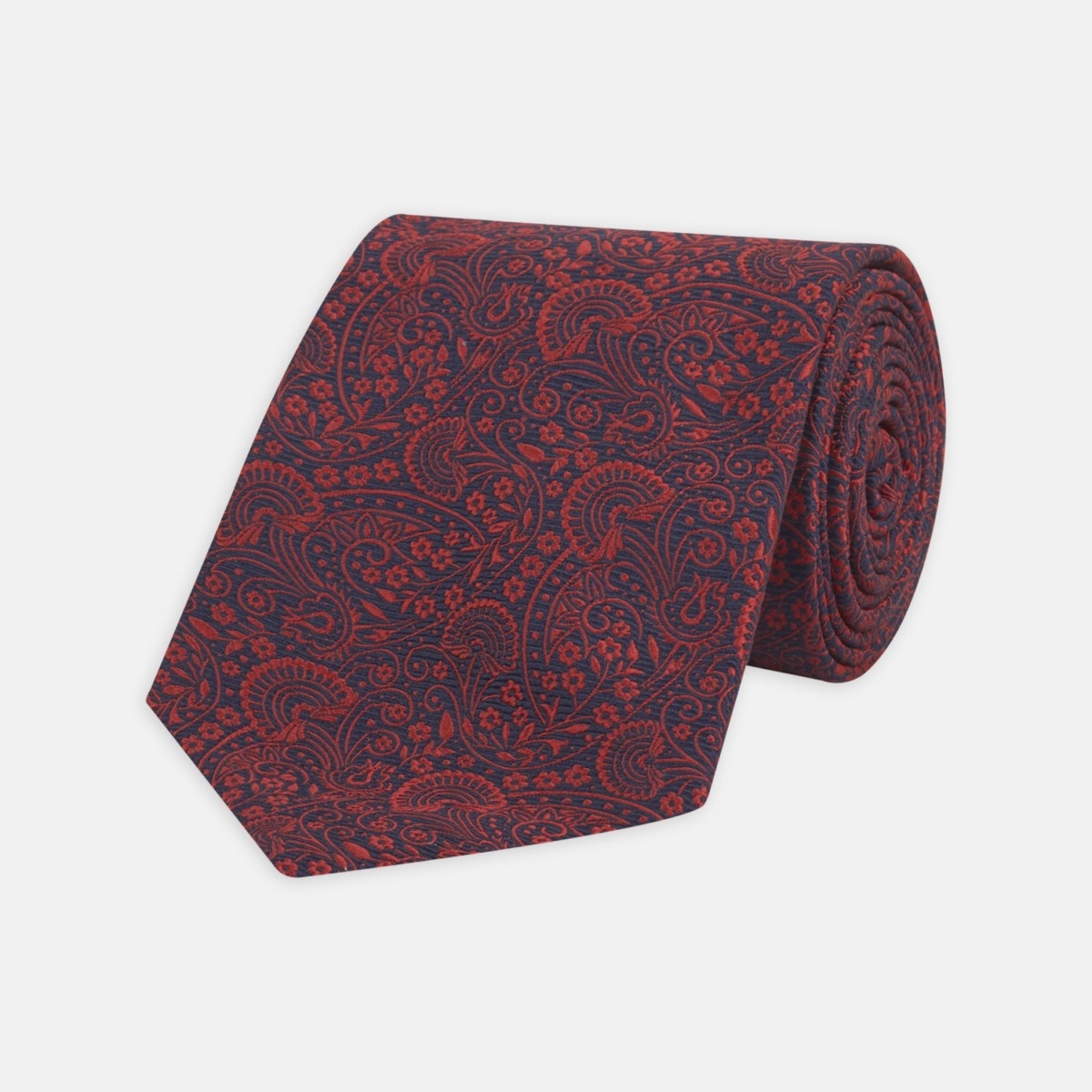 Turnbull And Asser Man Tie Red GOOFASH