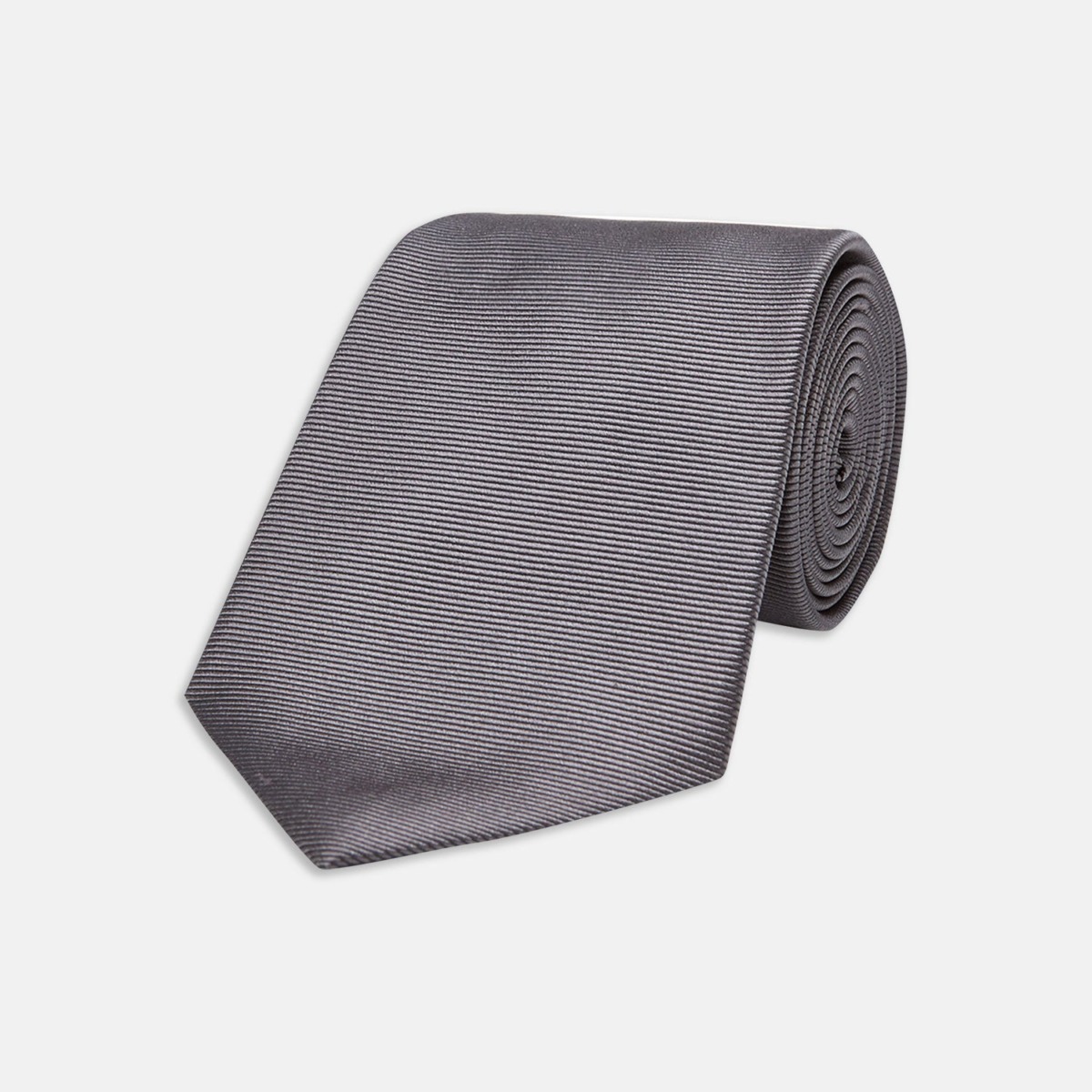 Turnbull And Asser Man Tie in Grey GOOFASH