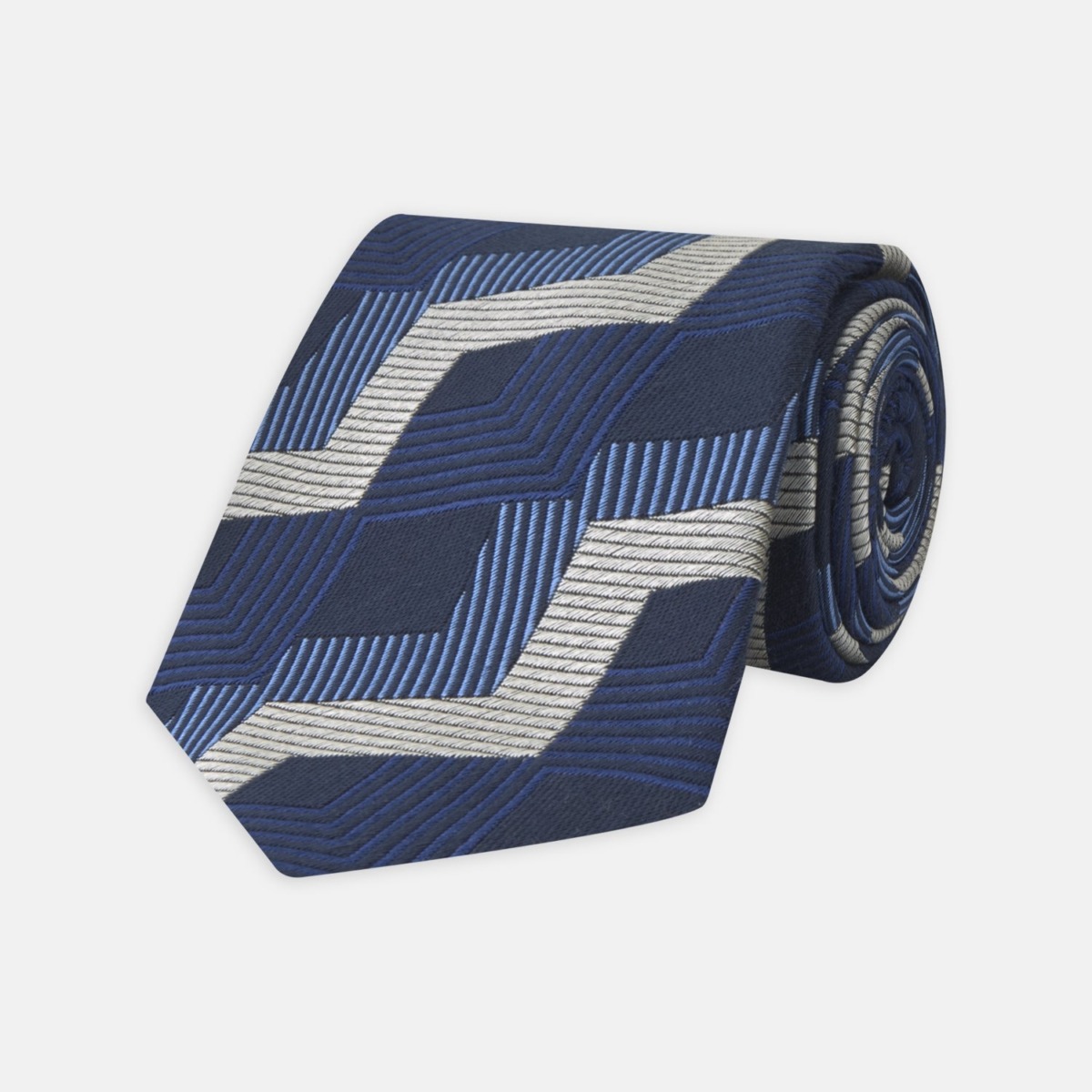 Turnbull And Asser Tie in White from Turnbull & Asser GOOFASH