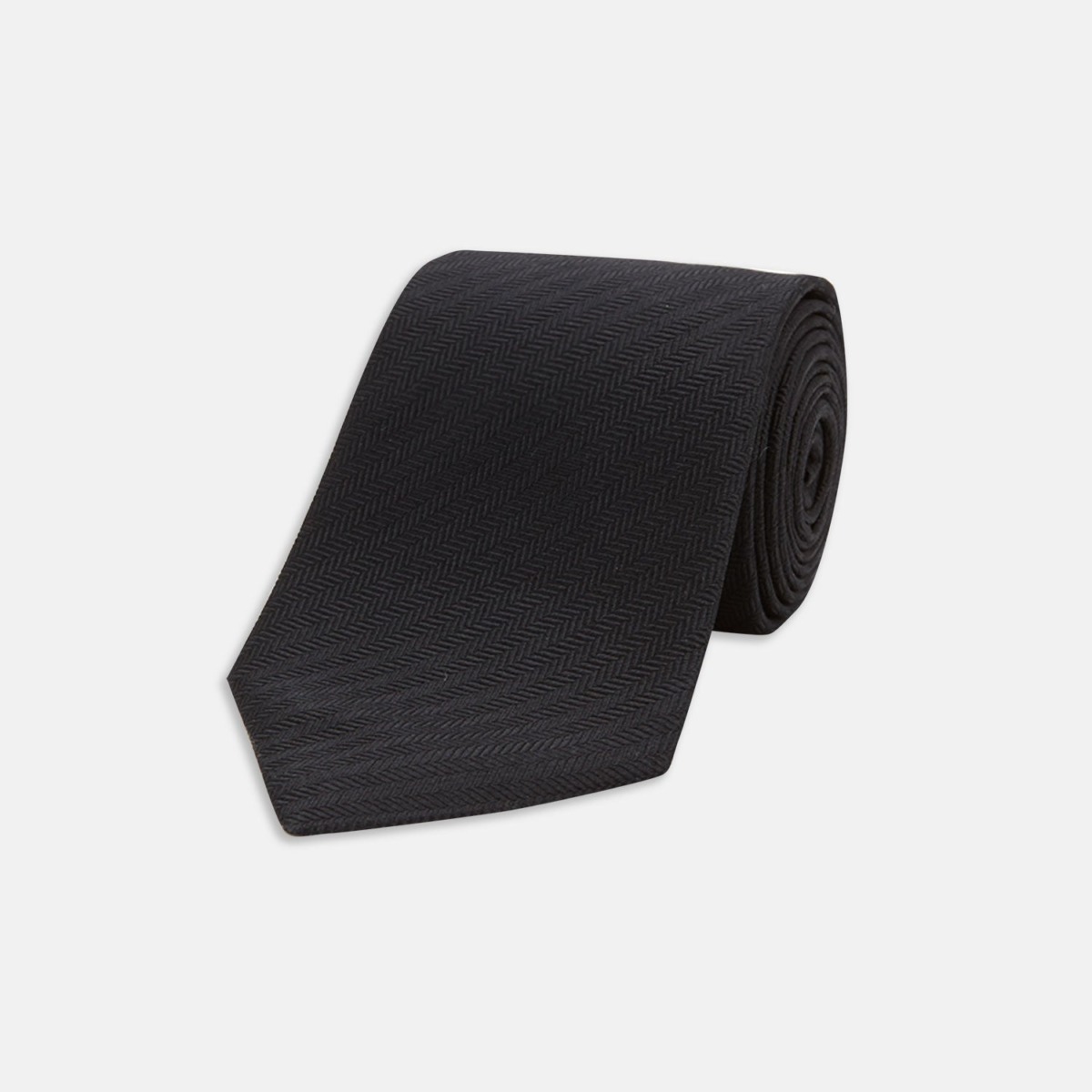 Turnbull & Asser - Tie in Black for Man by Turnbull And Asser GOOFASH