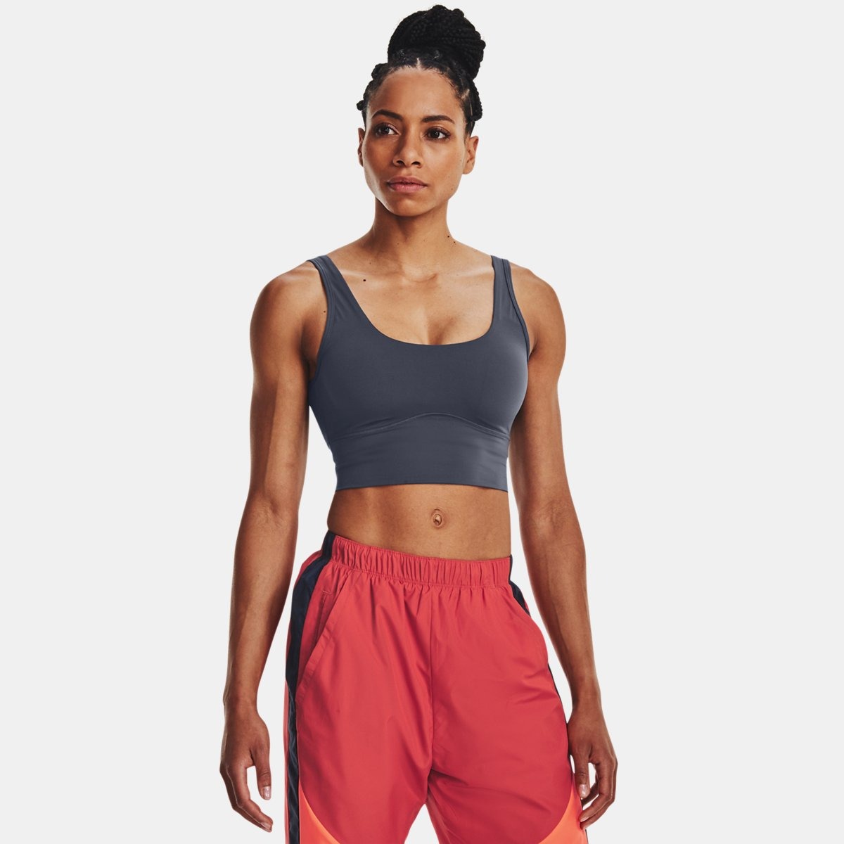 Under Armour - Cropped Tank Top in Grey GOOFASH