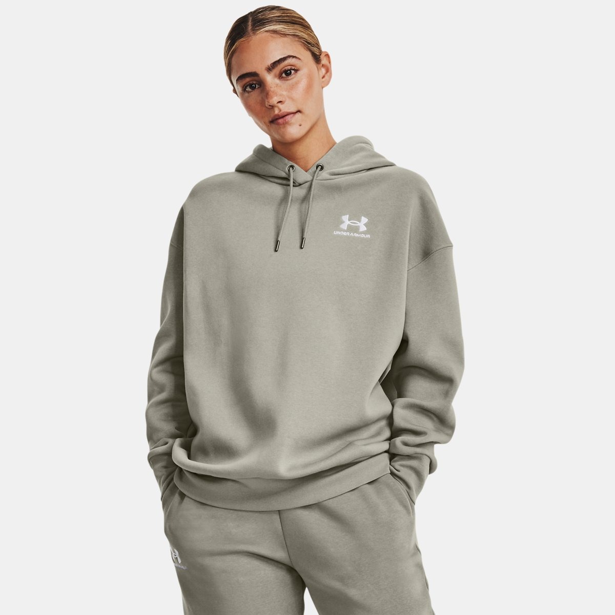 Under Armour Lady Hoodie Green GOOFASH